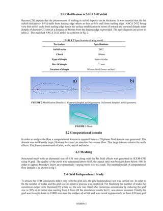 Study on Effect of Semi Circular Dimple on Aerodynamic Characteristics ...