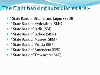 Branches:-The corporate center of SBI is located in Mumbai. The bank boasts of having as many as 14 local head offices and 57 Zonal Offices, located at major cities throughout India. It is recorded that SBI has about 10000 branches, well networked to cater to its customers throughout India.