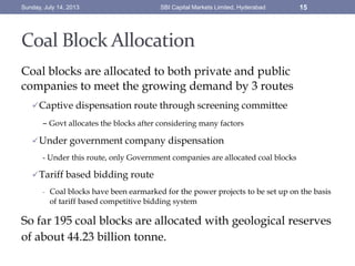 Coll Block Alocation Study on mining sector | PPTX