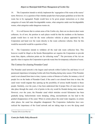 Study on Muncipal Solid Waste Management in Kochi | PDF