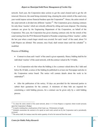 Study on Muncipal Solid Waste Management in Kochi | PDF