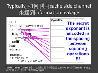 [若渴]Study on Side Channel Attacks and Countermeasures | PDF