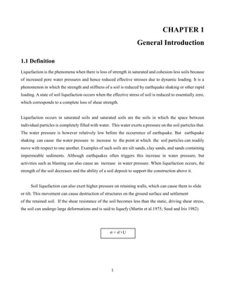Study on soil liquefaction | PDF