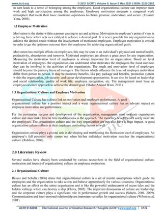 Study on the Impact of Organizational Culture on Employee Motivation in ...