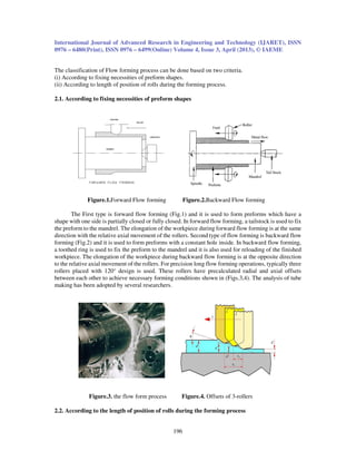 Study on the mechanism of force calculations in flow forming a review | PDF