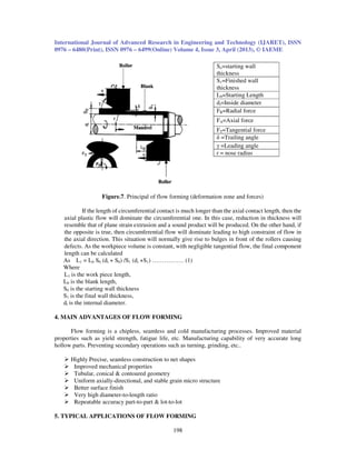 Study on the mechanism of force calculations in flow forming a review | PDF