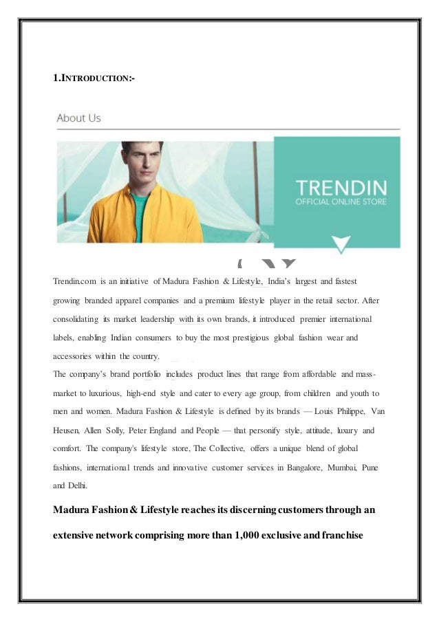 Size Chart of Allen Solly