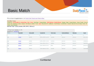 Basic Match

Confidential

 