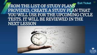 Study Plan Powerpoint Study Plan.pptx study plan, study better | PPTX