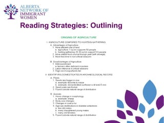 Reading Strategies: Outlining
 