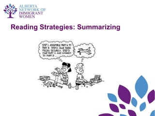 Reading Strategies: Summarizing
 