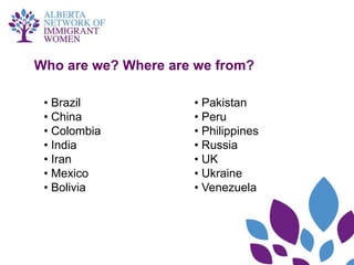 Who are we? Where are we from?

 • Brazil            • Pakistan
 • China             • Peru
 • Colombia          • Philippines
 • India             • Russia
 • Iran              • UK
 • Mexico            • Ukraine
 • Bolivia           • Venezuela
 