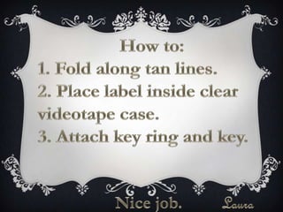 Study room key labels | PPTX