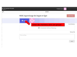 Inviter des membres dans son groupe
 