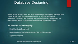 Study setup_Clinical Data Management_Katalyst HLS | PPTX