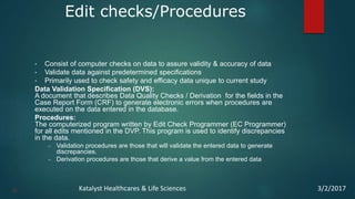 Study setup_Clinical Data Management_Katalyst HLS | PPTX