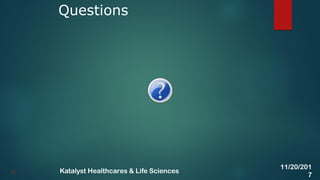 Questions
42
11/20/201
7
Katalyst Healthcares & Life Sciences
 