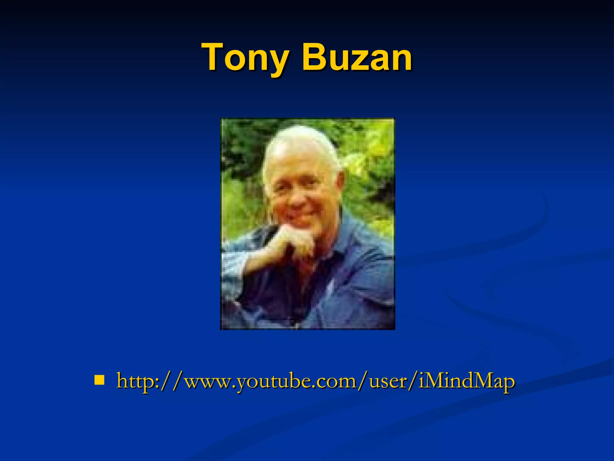 Tony Buzan http://www.youtube.com/user/iMindMap 