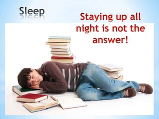 Turn in projects on time