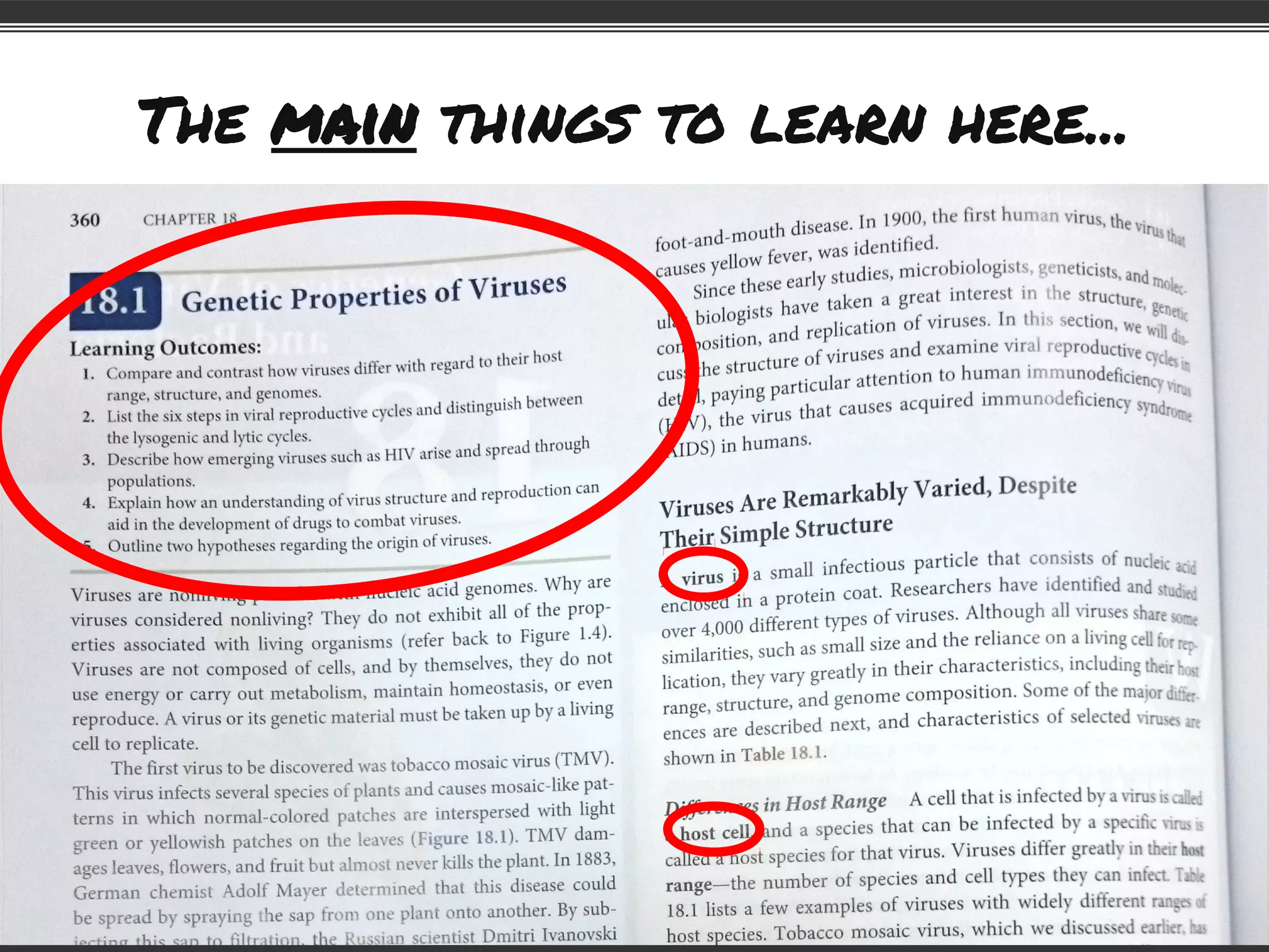 The main things to learn here...
 