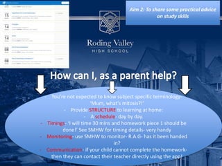 Study skills parents forum | PPTX