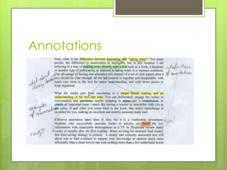 Annotations
 