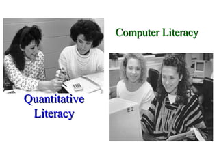 Computer Literacy Quantitative Literacy 