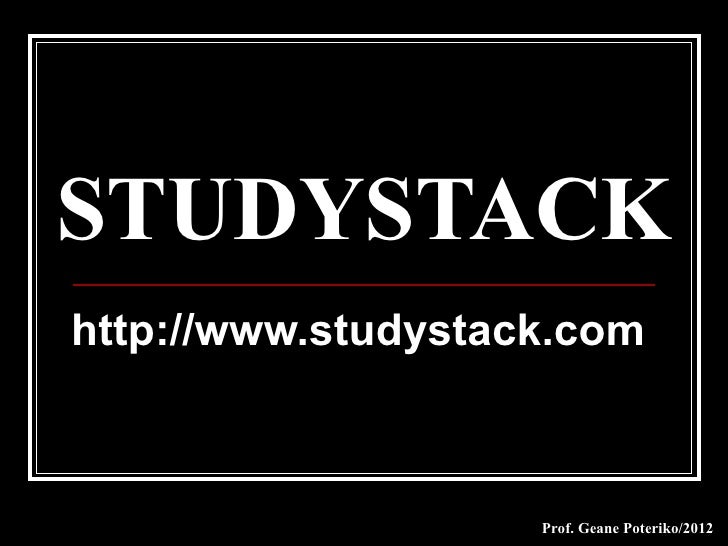 Studystack