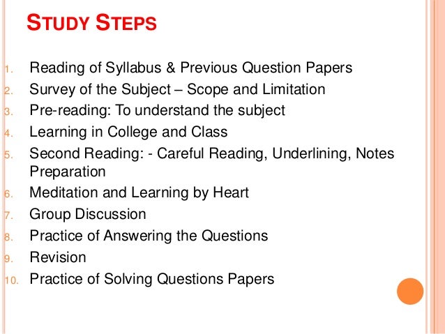 SELF STUDY TECHNIQUES PDF SELF STUDY TECHNIQUES PDF