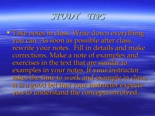 STUDY  TIPS ,[object Object]