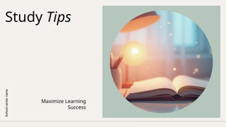 Tips to effectively & smartly study .pptx
