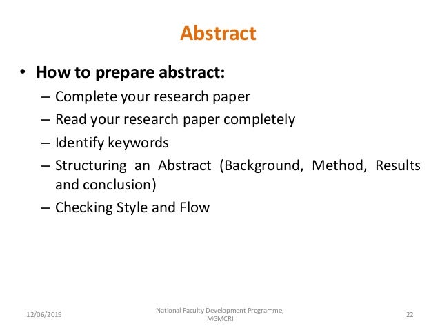 Study Title Abstract Key Words
