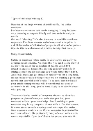 Partly Writing Study UnitTypes of BusinessWritingNo matter what.docx