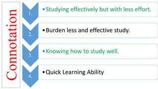 Study Less study smart | PPT