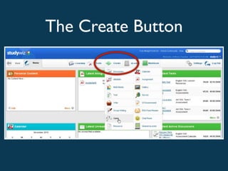 The Create Button
 