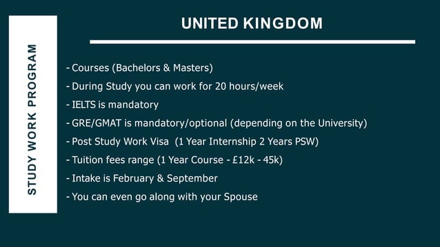 Study Work Program Abroad PPT | PPT