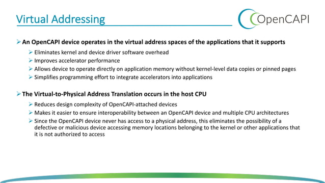 Open CAPI, A New Standard for High Performance Attachment of Memory ...