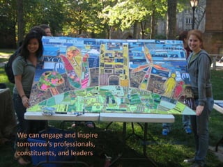 We can engage and inspire
tomorrow’s professionals,
constituents, and leaders
(tomorrow’s leaders)
 