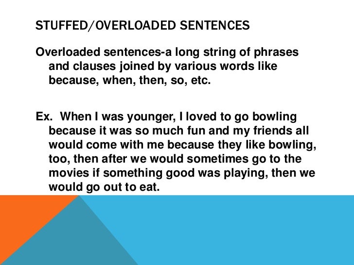 Stuffed and stringy sentences