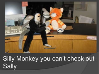 Silly Monkey you can’t check out Sally