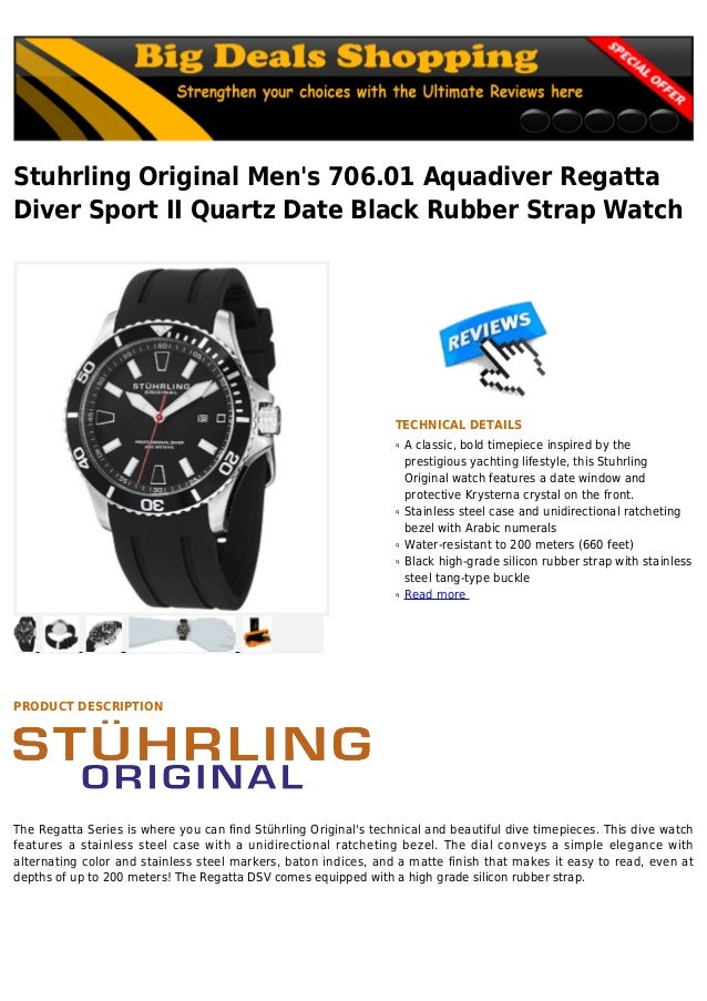 stührling original men's aquadiver watch