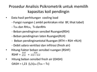 STU I Analisis Psikrometrik 1 tata udara | PPTX