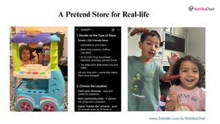 www.linkedin.com/in/WahibaChair
A Pretend Store for Real-life
 