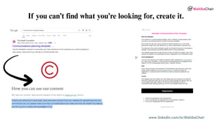 www.linkedin.com/in/WahibaChair
If you can’t find what you’re looking for, create it.
 