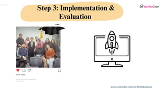 www.linkedin.com/in/WahibaChair
Step 3: Implementation &
Evaluation
 