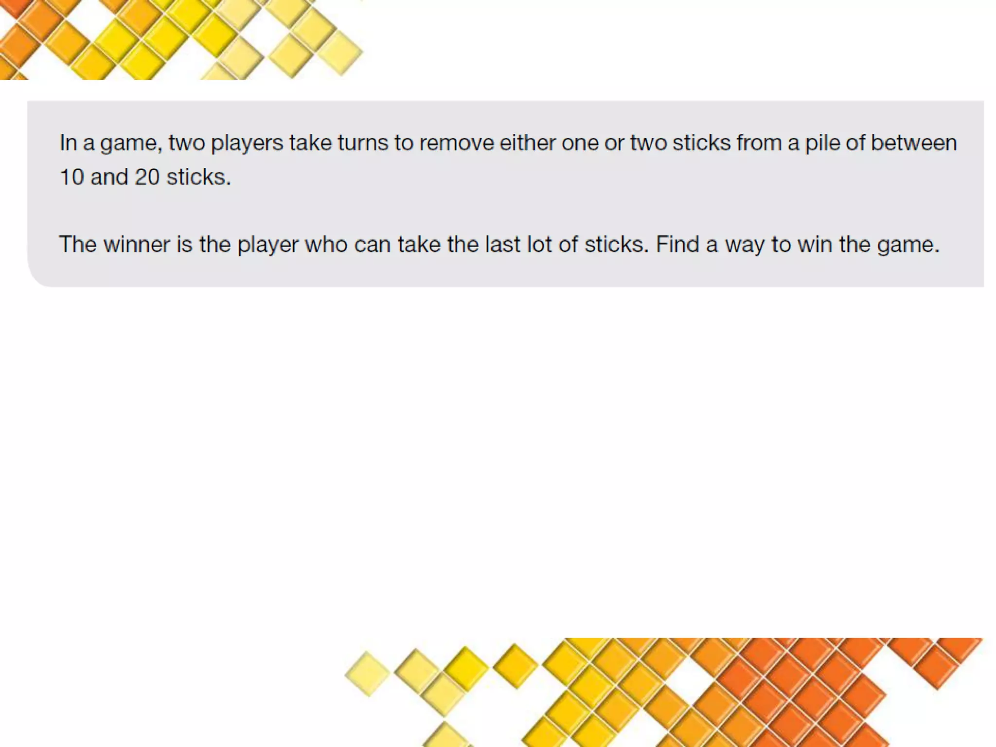 MAP102 Mathematical Problem Solving Heuristics