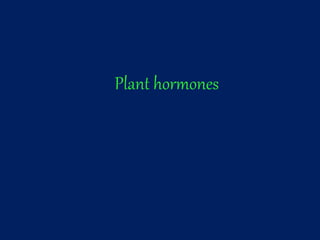 Plant hormones
 