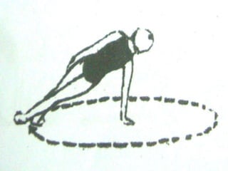 Coffee Grinder
      Form a side arm support, walk
on feet to go around a circle. Do this
right and left.
 