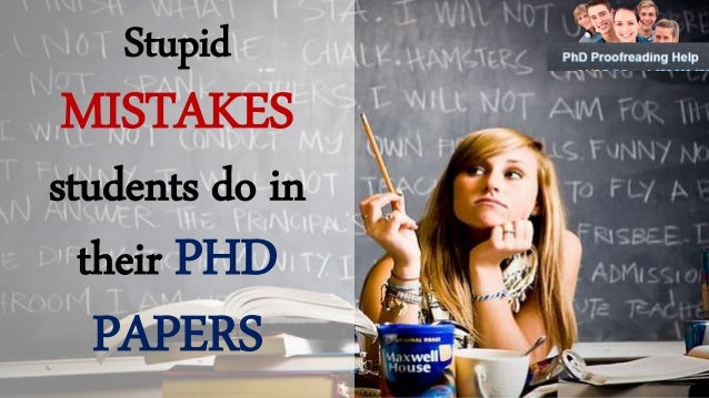 phd thesis mistakes
