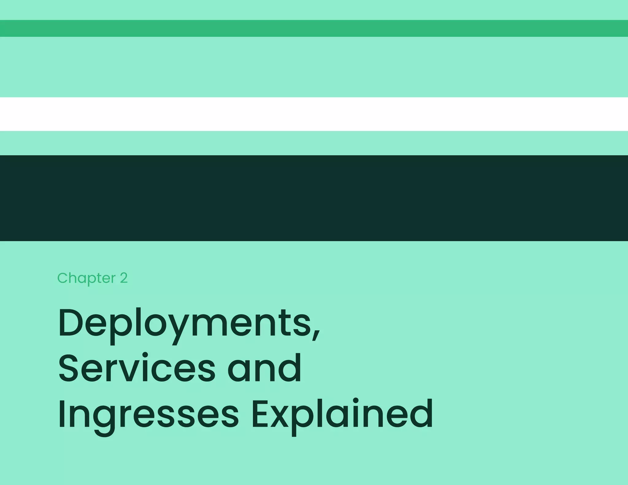 Deployments,
Services and
Ingresses Explained
Chapter 2
 